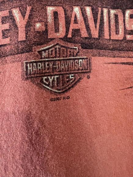Harley Davidson Shirt Tank Top Orlando Florida USA Y2K Orange SUN FADED XL - Picture 7 of 12